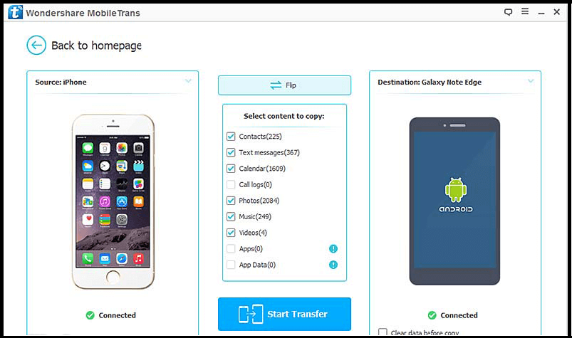 Wondershare MobileTrans v8.1.0 Crack Serial Key